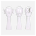 White Butterfly Sculptures - Set of 3